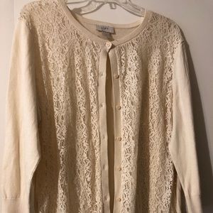 Lace Front Cardigan